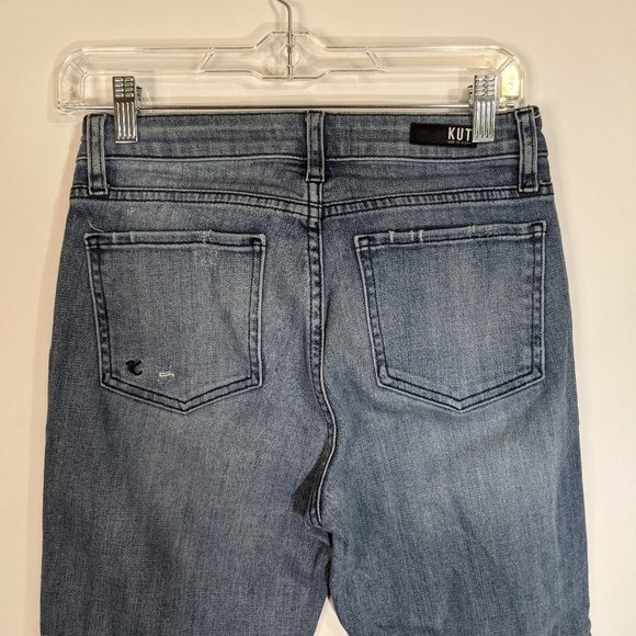 KUT from the Kloth Kelsey high rise ankle flare 00 denim jeans - Picture 5 of 7